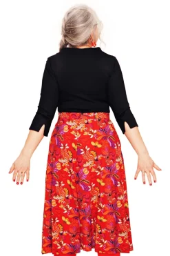 Clearance Lisa kjol Urdjur röd Kjolar