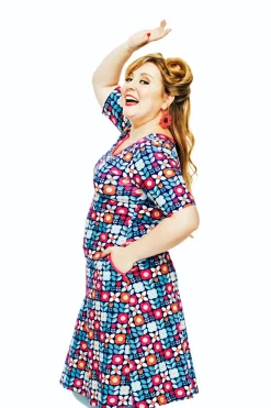 Sale Magda klänning Ängsmark Blå Klänningar