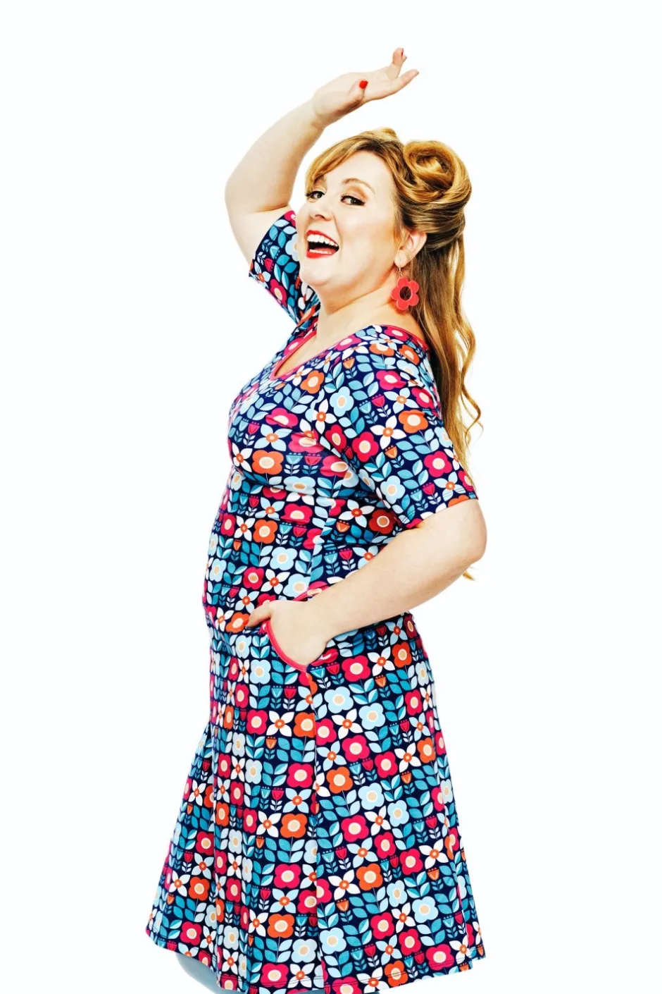 Sale Magda klänning Ängsmark Blå Klänningar