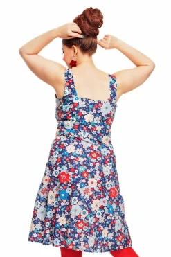 Sale Maja klänning Kreativ Blå Klänningar