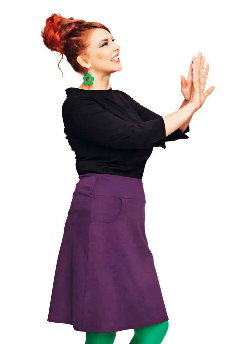 New Majken kjol Lila Kjolar