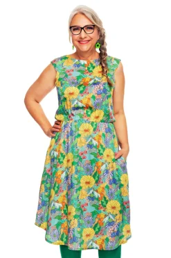 Sale Malin klänning Illusion Färgglad Klänningar