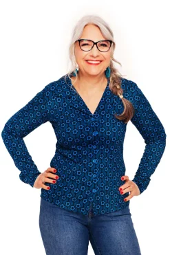 Best Matilda blus Sekund blå Toppar