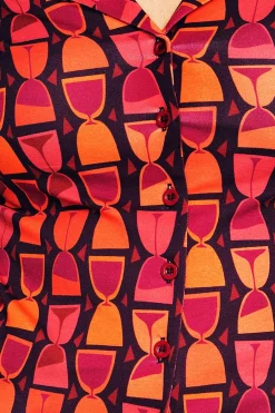 Fashion Matilda blus Timglas lila Toppar