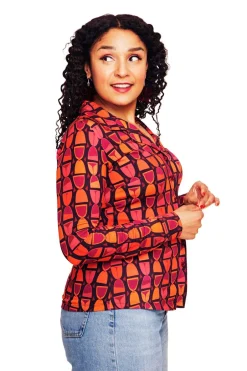 Fashion Matilda blus Timglas lila Toppar