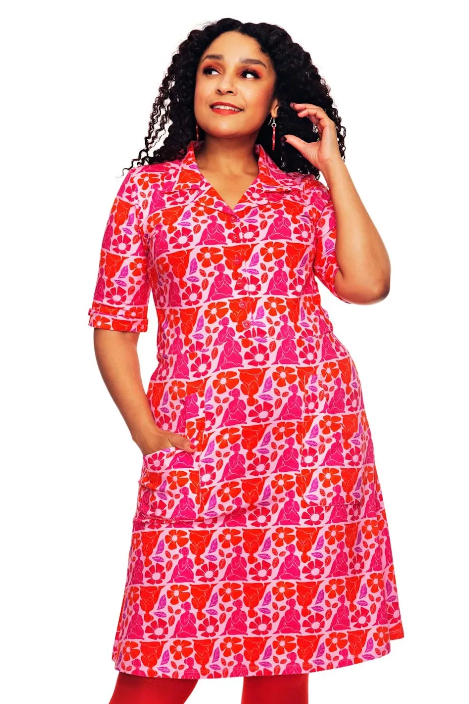 Fashion Monica klänning Fridfull Rosa Klänningar