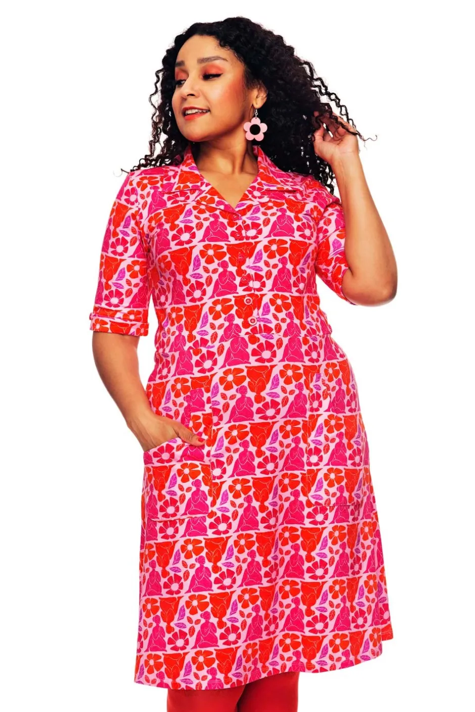 Fashion Monica klänning Fridfull Rosa Klänningar