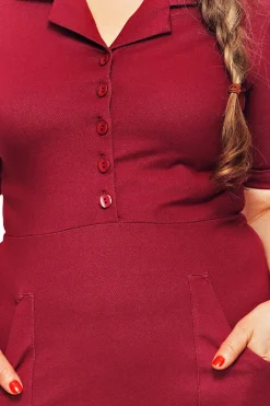 Outlet Monica klänning Jeans Plommon Klänningar