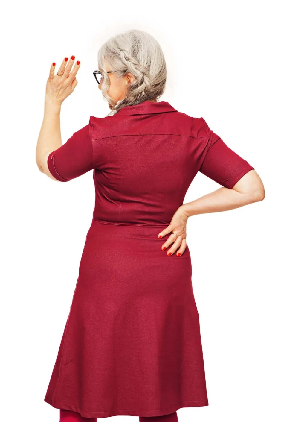 Outlet Monica klänning Jeans Plommon Klänningar