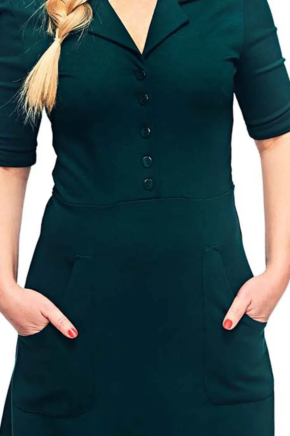 New Monica klänning Mörkgrön Klänningar