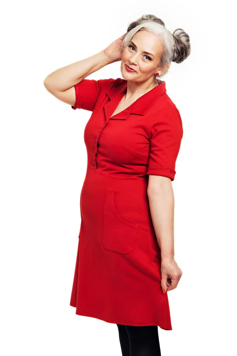 Outlet Monica klänning Röd Klänningar