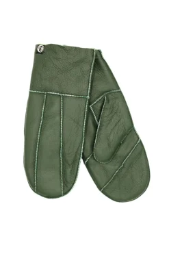 Outlet No Waste handskar Sheepskin Green skinn Mössor & Handskar