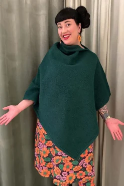 New Poncho grön Koftor