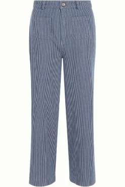 Sale Osei Stripe byxa Denim Blue Byxor