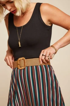 Sale Raffia bälte Mango Orange Väskor & Skärp