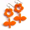 Online Örhänge Blom Apelsin/Apelsin Örhängen