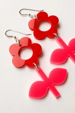 Fashion Örhängen Blom Vallmo/Pion Örhängen