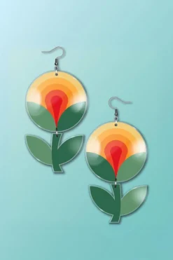 Online Örhängen Donna stor orange Örhängen