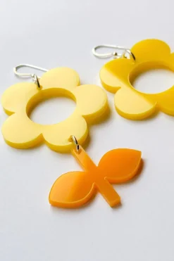 Hot Örhängen Flora Citron/Solros Örhängen