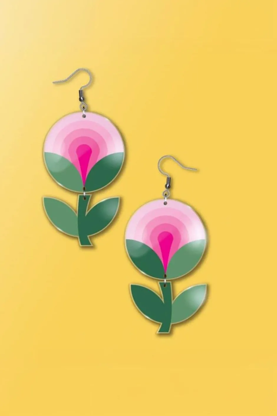 Hot Örhängen Kelly medium rosa Örhängen