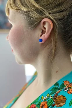 Online Örhängen koda pluppar kobolt Örhängen