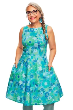 Online Saga klänning Dag Turkos Klänningar