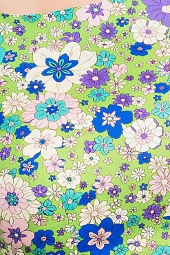 Hot Saga klänning Kreativ Grön Klänningar