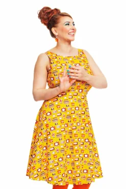 Fashion Saga klänning TV Gul Klänningar