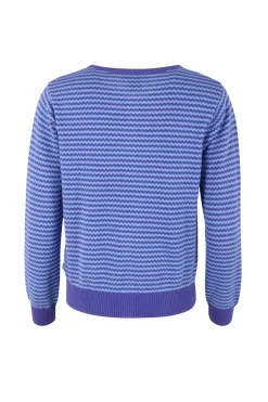 New Saga Pearl Cardigan cold purple/waterblue Koftor