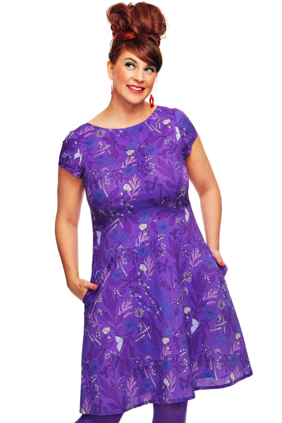 Outlet Siv klänning Ogräs Lila Klänningar