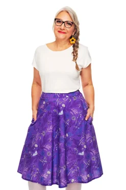 Best Solbritt kjol Ogräs Lila Kjolar