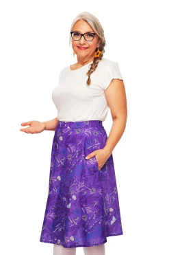 Best Solbritt kjol Ogräs Lila Kjolar