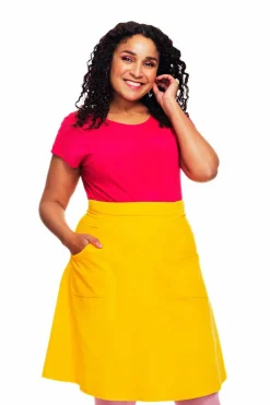 Clearance Sonja kjol Citron Kjolar