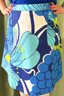 Outlet Sonja kjol Retro blå Kjolar