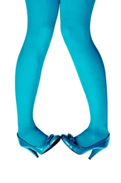 Clearance Strumpbyxor M-3XL Happy turquoise Strumpbyxor