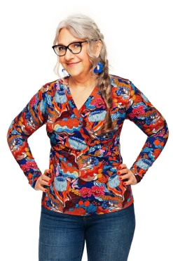 Outlet Susanne topp Babylon Blå Toppar