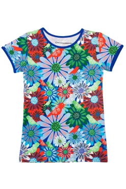 Fashion Valda MINI t-shirt Fågeltivoli Blå Barn Barnkläder