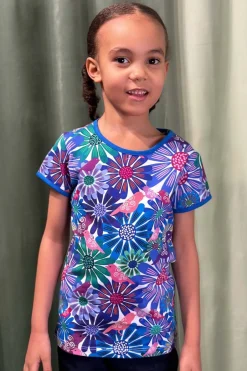 Outlet Valda MINI t-shirt Fågeltivoli Lila Barn Barnkläder