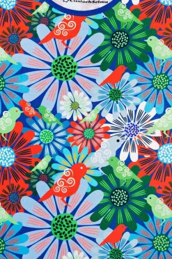 Fashion Valda MINI t-shirt Fågeltivoli Blå Barn Barnkläder