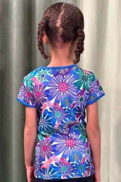 Outlet Valda MINI t-shirt Fågeltivoli Lila Barn Barnkläder