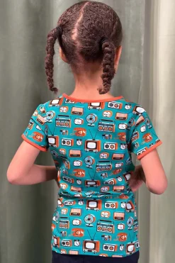 Fashion Valda MINI t-shirt TV Turkos Barn Barnkläder