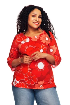 Fashion Vendela topp 1960 Röd Toppar