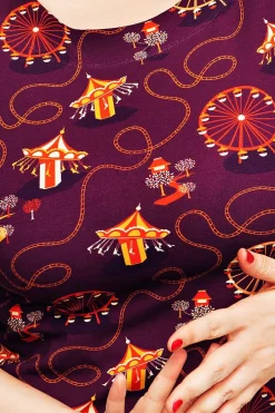 Outlet Vendela topp Tivoli Plommon Toppar