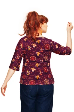 Outlet Vendela topp Tivoli Plommon Toppar