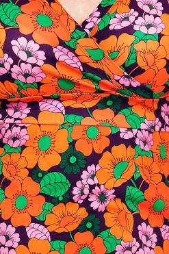 Outlet Vera klänning 1970 lila Klänningar