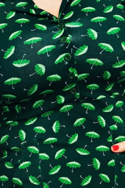 Sale Viveca klänning Paraply Grön Klänningar